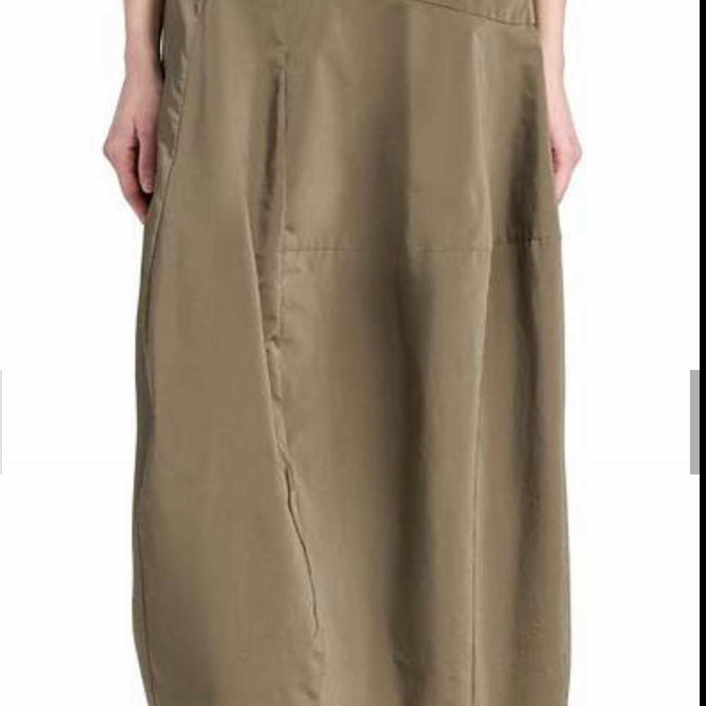 Tibi Khaki/Olive Asymmetrical Skirt. Size 8